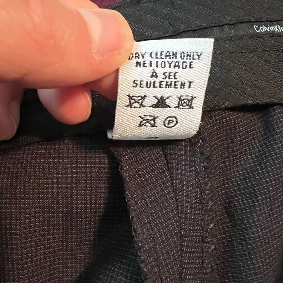 NWT! Calvin Klein slim fit black life style pants.‎ Size 38x32 - Picture 10 of 11